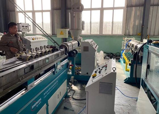 160-450mm HDPE PP 수성 가스 공급 단일 나사 플라스틱 압출기 기계