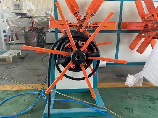 Pe 피피 Pvc Pa 관로 단일 벽 파형관 압출 라인 Plc