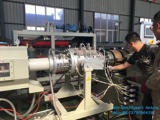 전기 콘딧 전선을 위한 HDPE PE PPR UPVC CPVC PVC 파형관 생산 라인