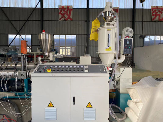 작은 플라스틱 HDPE PE 물 공급 도관 관 압출기 HDPE 관 밀어남 선