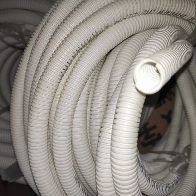 PVC 하얀 난연제 단일 벽 파형관 압출 라인