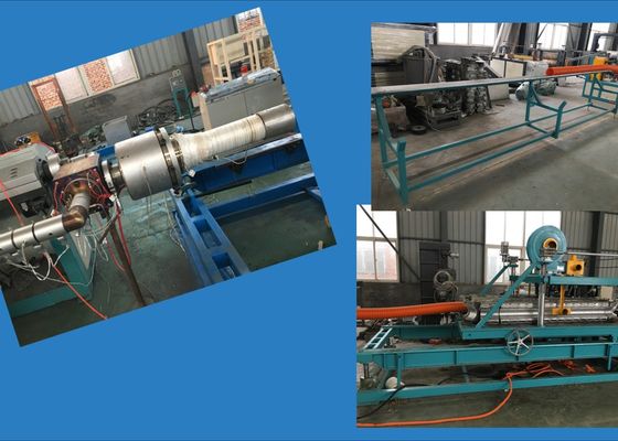 HDPE 두 배 벽 물결 모양 관 기계