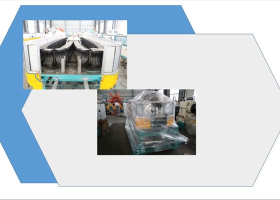 PE HDPE 650mm 단 하나 벽 물결 모양 관 기계