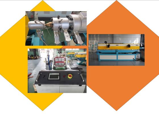800mm 1200kg/H 물결 모양 관 밀어남 선