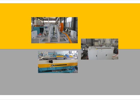 PVC PE PP 한 개의 물결모양 케이블선 보호 플라스틱 파이프 Extruder/ 파형관 압출 라인
