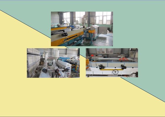 50mm HDPE 기계 선을 만드는 물결 모양 관 밀어남