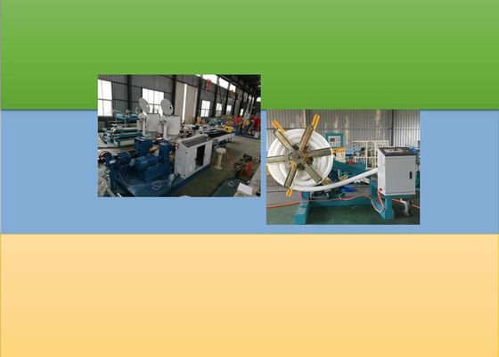 65 kw 150 kg/H PE 중벽 파형관 압출 라인