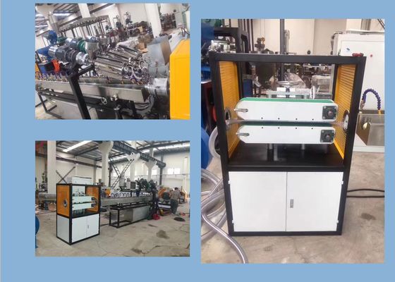 중벽 HDPE PVC PLC 주름진 튜브 압출 라인