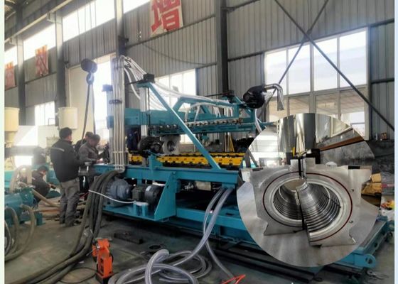 고속 200-800mm PVC PE 중벽 파형관 압출 기계